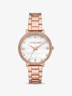 michael kors pave watch rose gold|Pyper Pavé Rose Gold.